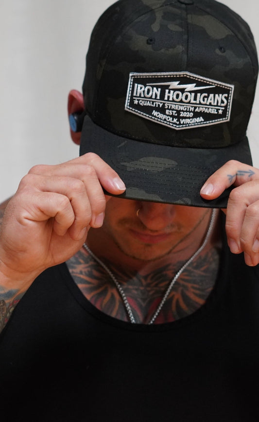 Camo Bolt Badge Snapback