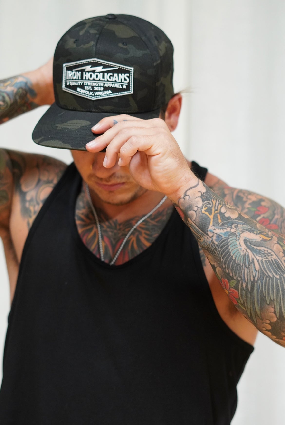 Camo Bolt Badge Snapback