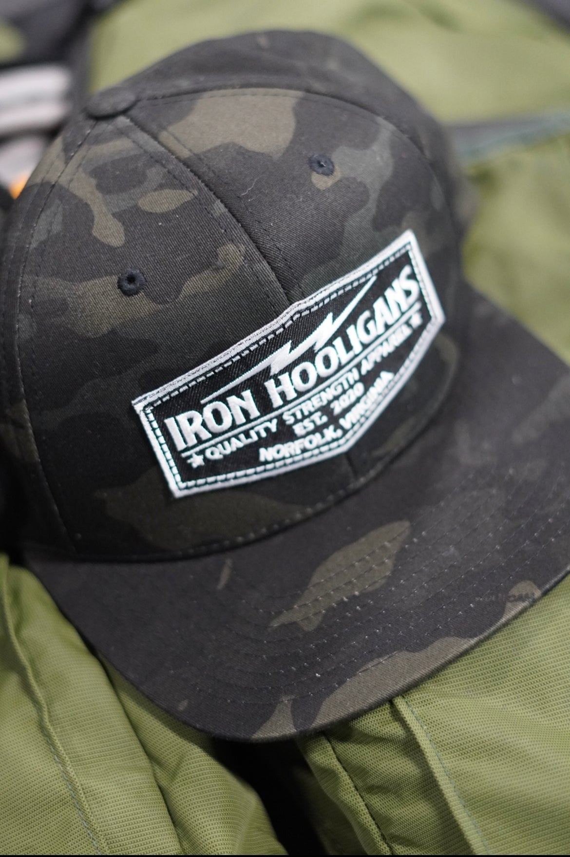 Camo Bolt Badge Snapback