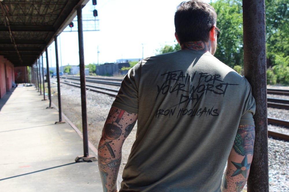 Train For Your Worst Day T-Shirt (OD Green)