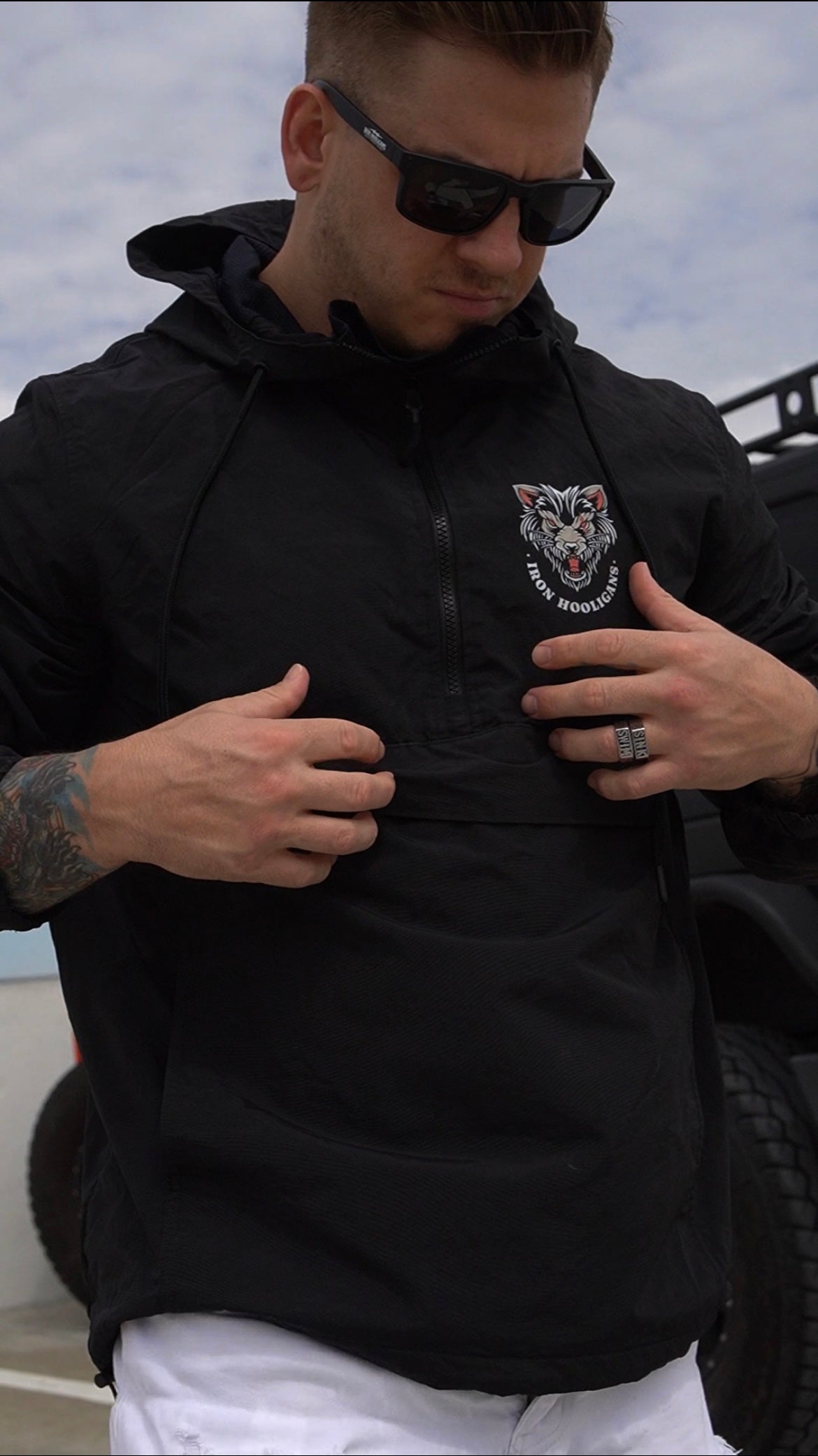 Run With The Wolves Windbreaker