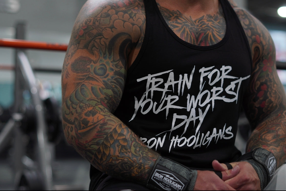 Train For Your Worst Day Y-Back Tank