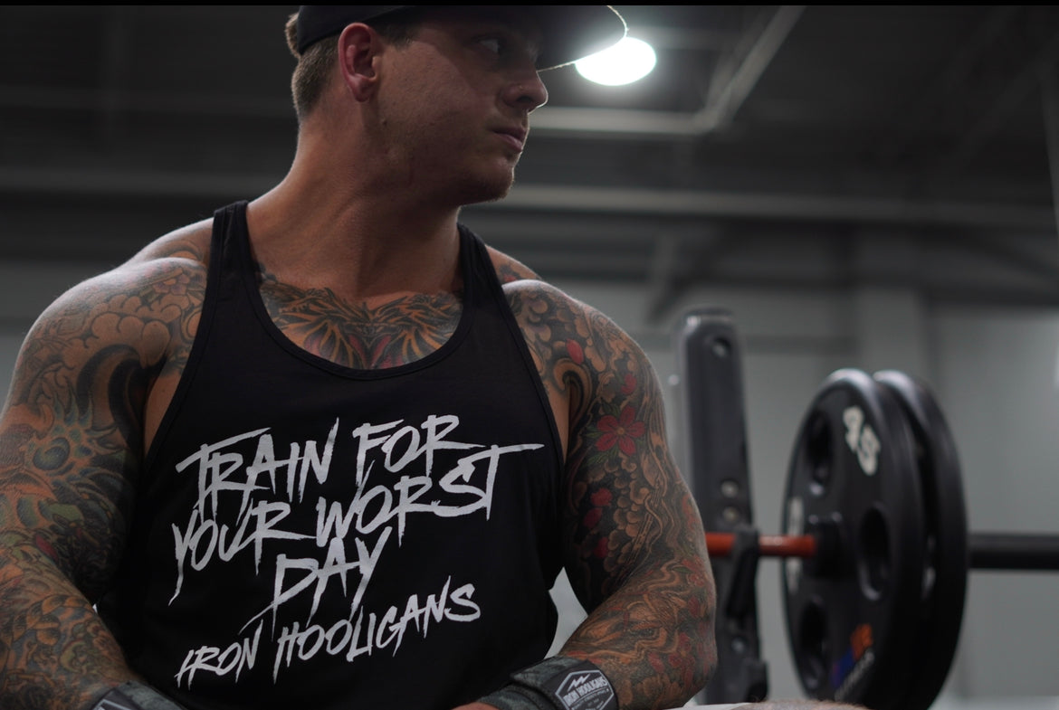 Train For Your Worst Day Y-Back Tank